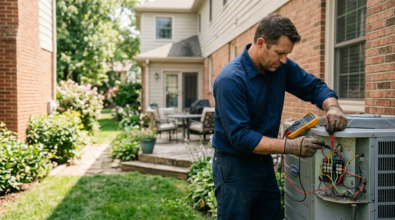HVAC technician working near Sperryville, VA
